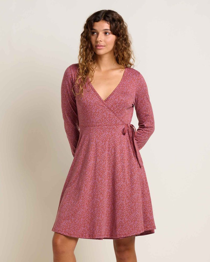 Freesia Long Sleeve Wrap Dress