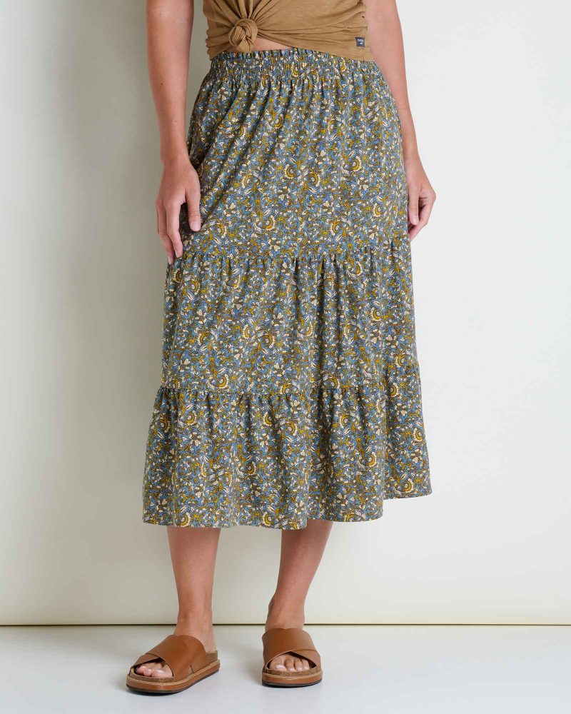Sunkissed Tiered Midi Skirt