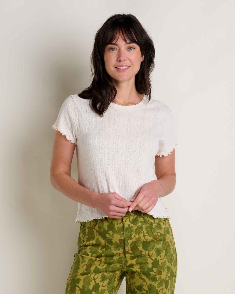 Foothill Pointelle Baby Tee