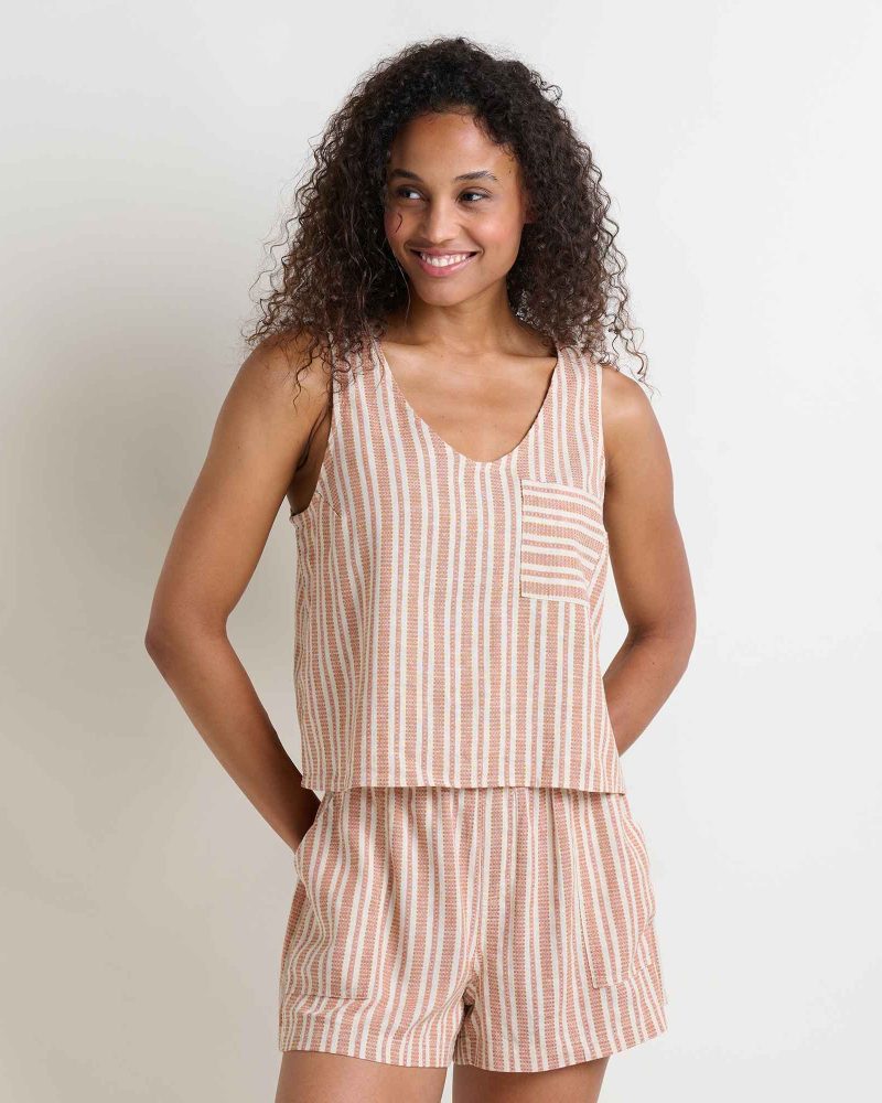 Taj Hemp Button Back Tank II