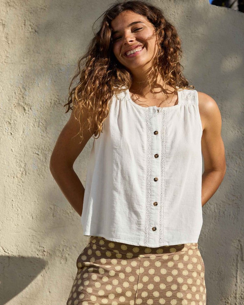 Manzana Button Front Tank