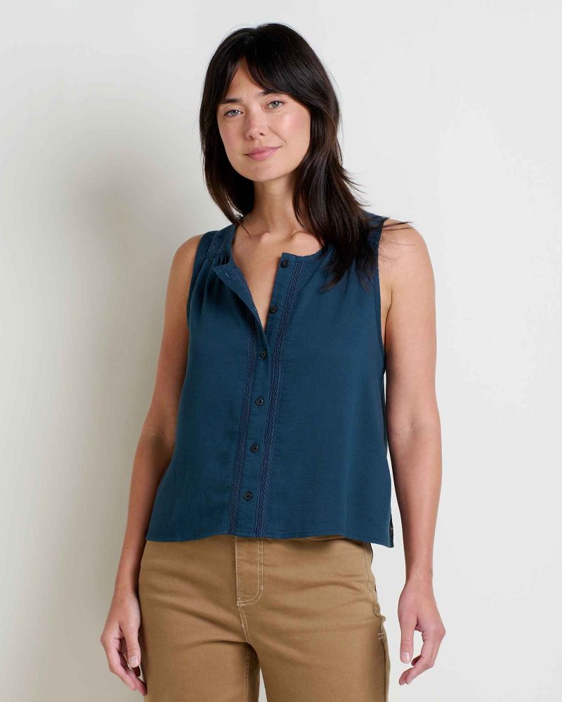 Manzana Button Front Tank