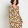 Cue Wrap Long Sleeve Dress