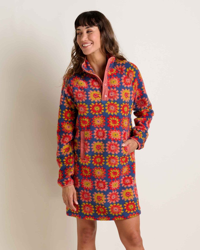 Campo Fleece 1/4 Snap Dress