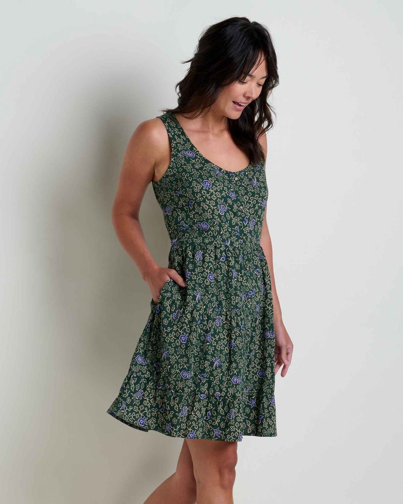 Manzana Tiered Sleeveless Dress